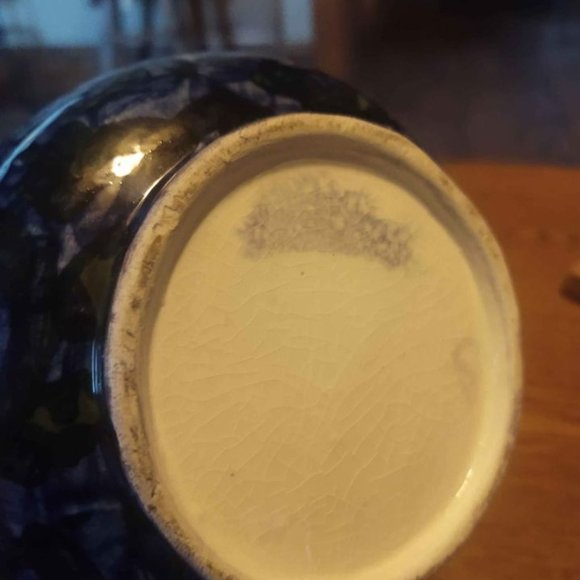 Vintage Pitcher Blue and Green Mosaic Paint Design - Picture 3 of 7